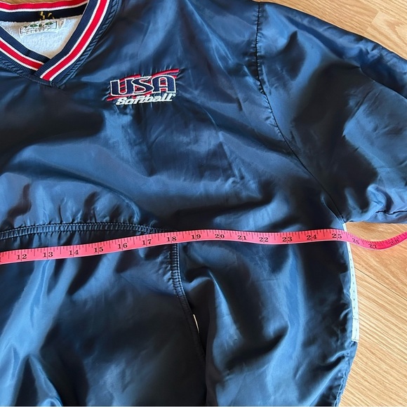 Vintage USA Softball 90s Bomber Sportswear Jacket XL - Picture 6 of 10
